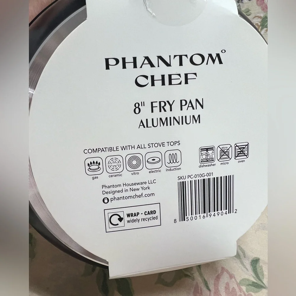 Phantom Chef 9.5”& 8” aluminum fry pan